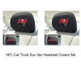 Custom New 2pc NFL Tampa Bay Buccaneers Gear Car Truck Suv Van Headrest Covers Set