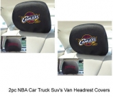 Custom New NBA Cleveland Cavaliers Car Truck & SUV Embroidered Headrest Covers Set Of 2