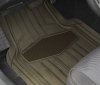 Custom Pilot Automotive Heavy Duty Rubber Brown Tan Universal Floor Mats 4 Pieces