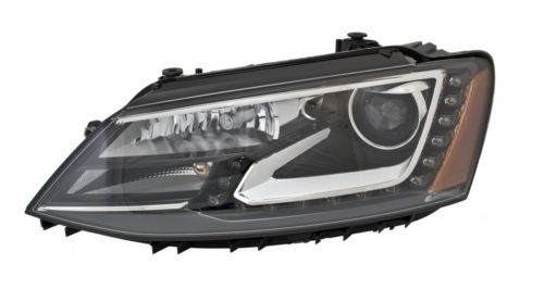 Custom Headlight Assembly HELLA 011192231 fits 13-14 VW Jetta