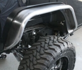 Custom Aries 2500202 Raw Aluminum Rear Fender Flares Pair for Jeep Wrangler