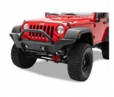 Custom Bestop 44918-01 Matte Black High Access Front Bumper for Jeep Wrangler
