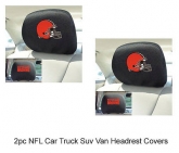 Custom New FANMATS NFL Cleveland Browns Mesh Head Rest Cover For Cars / Trucks