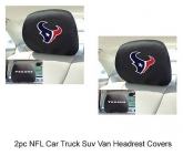 Custom New FANMATS NFL Houston Texans Mesh Head Rest Cover For Cars / Trucks