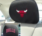Custom Set of 2 Chicago Bulls Head Rest Covers