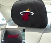 Custom Set of 2 Miami Heat Head Rest Covers