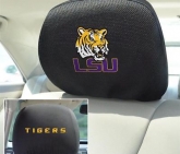 Custom Set of 2 LSU Tigers Louisiana State Head Rest Covers