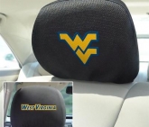 Custom Set of 2 West Virginia Mountaineers Head Rest Covers