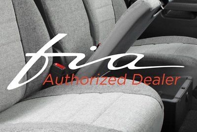 Custom Ford F-150 15-18 Fia LeatherLite Series 1st Row Black & Gray Seat Covers