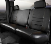 Custom Fia SL62-82BLK/BLK LeatherLite Custom Seat Cover Fits 05-11 Tacoma