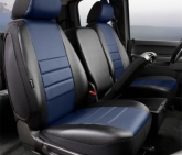 Custom Fia SL67-24BLUE LeatherLite Custom Seat Cover Fits 09-10 F-150