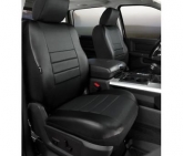 Custom FIA SL68-22BLK/BLK LeatherLite Front Bucket Seat Cover Black for 2007-11 Sierra