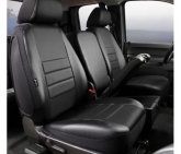 Custom FIA SL68-27BLK/BLK Leatherlite Front 40/20/40 Split Seat Cover Black for Sierra