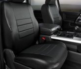 Custom Fia SL69-12BLK/BLK LeatherLite Custom Seat Cover Fits 97-03 Dakota Durango