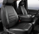 Custom Fia SL69-14BLK/BLK LeatherLite Custom Seat Cover Fits 05-11 Dakota