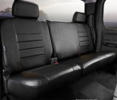 Custom Fia SL62-83BLK/BLK LeatherLite Custom Seat Cover Fits 07-18 Tundra