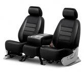 Custom Ford F-150 15-18 Fia LeatherLite Series 1st Row Black Seat Covers