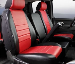 Custom Fia SL69-11RED LeatherLite Custom Seat Cover Fits Ram 1500 Ram 2500 Ram 3500