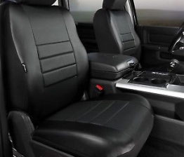 Custom Fia SL68-33BLK/BLK LeatherLite Custom Seat Cover Fits 15-17 Canyon Colorado