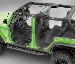 Custom 2007-2016 Jeep Wrangler Unlimited BedRug™ Front 4 Piece Floor Kit BRJK07F4