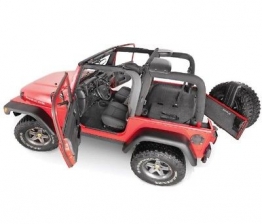 Custom BedRug Jeep 7PC Combo Kit Front & Rear Liners for 97-06 Wrangler TJ W/O Console