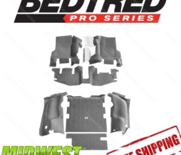 Custom BedRug Bedtred Front & Rear Floor Liner Kit 97-06 Jeep Wrangler TJ w/ Console