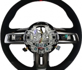 Custom OEM NEW 15-17 Mustang Steering Wheel Alcantara Suede Leather GT350R Red Black