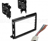 Custom DOUBLE DIN STEREO INSTALL DASH KIT W/ WIRE HARNESS FOR FORD LINCOLN MERCURY CARS