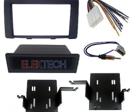 Custom Radio Replacement Dash Kit 1 or 2-DIN w/Pocket/Harness/Antenna for Nissan