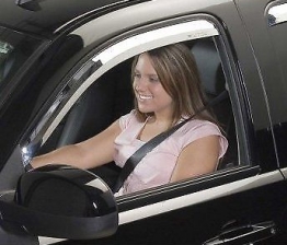 Custom Putco Window Visors Set of 2 Front Driver & Passenger Side New LH RH 480125